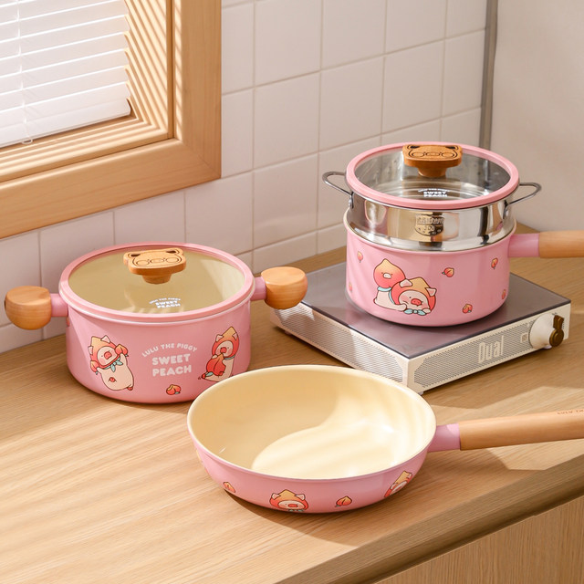 Kawashimaya & LuLu pig pan non-stick pan for home use