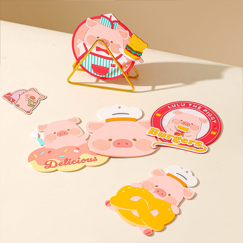 川岛屋&lulu猪联名 隔热垫餐桌防烫餐垫可爱杯垫防烫耐高温砂锅垫 - 图3