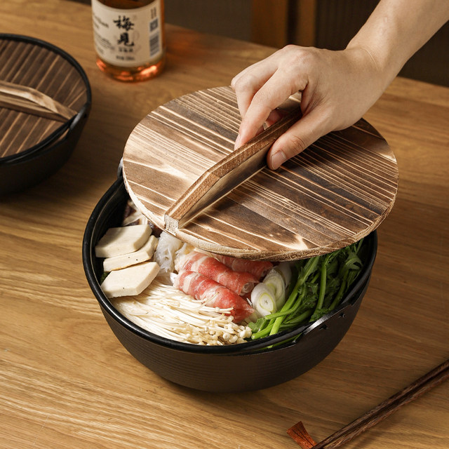 Kawashimaya Japanese sukiyaki cast iron soup pot