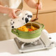 Kawashimaya Panda Casserole can withstand high temperatures and is dry-fired without cracking