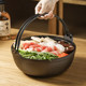 Kawashimaya Japanese sukiyaki cast iron soup pot