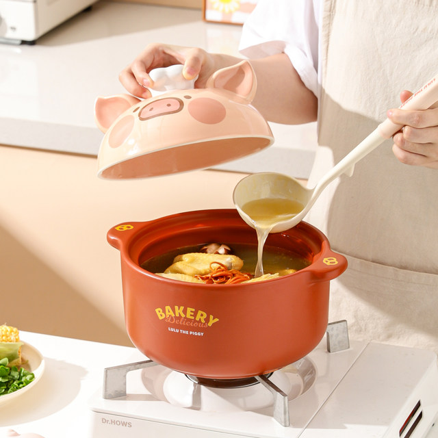 Kawashimaya&LuLu pig casserole for home use dry cooking without cracking