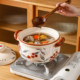 Kawashimaya casserole pot for home use with high temperature resistance and dry burning without cracking