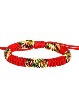 五彩红绳编织手绳手链本命年