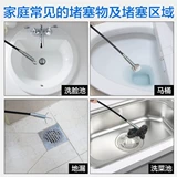 Уловка трубопровода дноуглубительные работы домашней стальной проволочной пружинной крючки, кухонные трубопроводы, очистители водопроводов с водными каналами