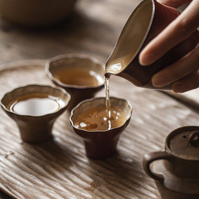 Yinchuantang Japanese-style silent horn wide-mouth tea cup Kung Fu tea set bionic tea cup home tea drinking master cup