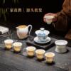 Jingdezhen hand-painted pastel exquisite porcelain tea set gift box