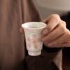 Zhuhe Pavilion hand-painted cherry blossom ceramic Kung Fu tea cup