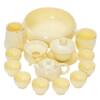 Suet Jade Gemstone Yellow Kung Fu Tea Set Home Office Tea Maker Cover Bowl Teacup Gift Box Gift Wholesale