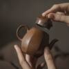 Yinchuantang antique Japanese teapot Kung Fu tea set Literary home use Jijifeng small pot ball hole filtering firewood water kettle