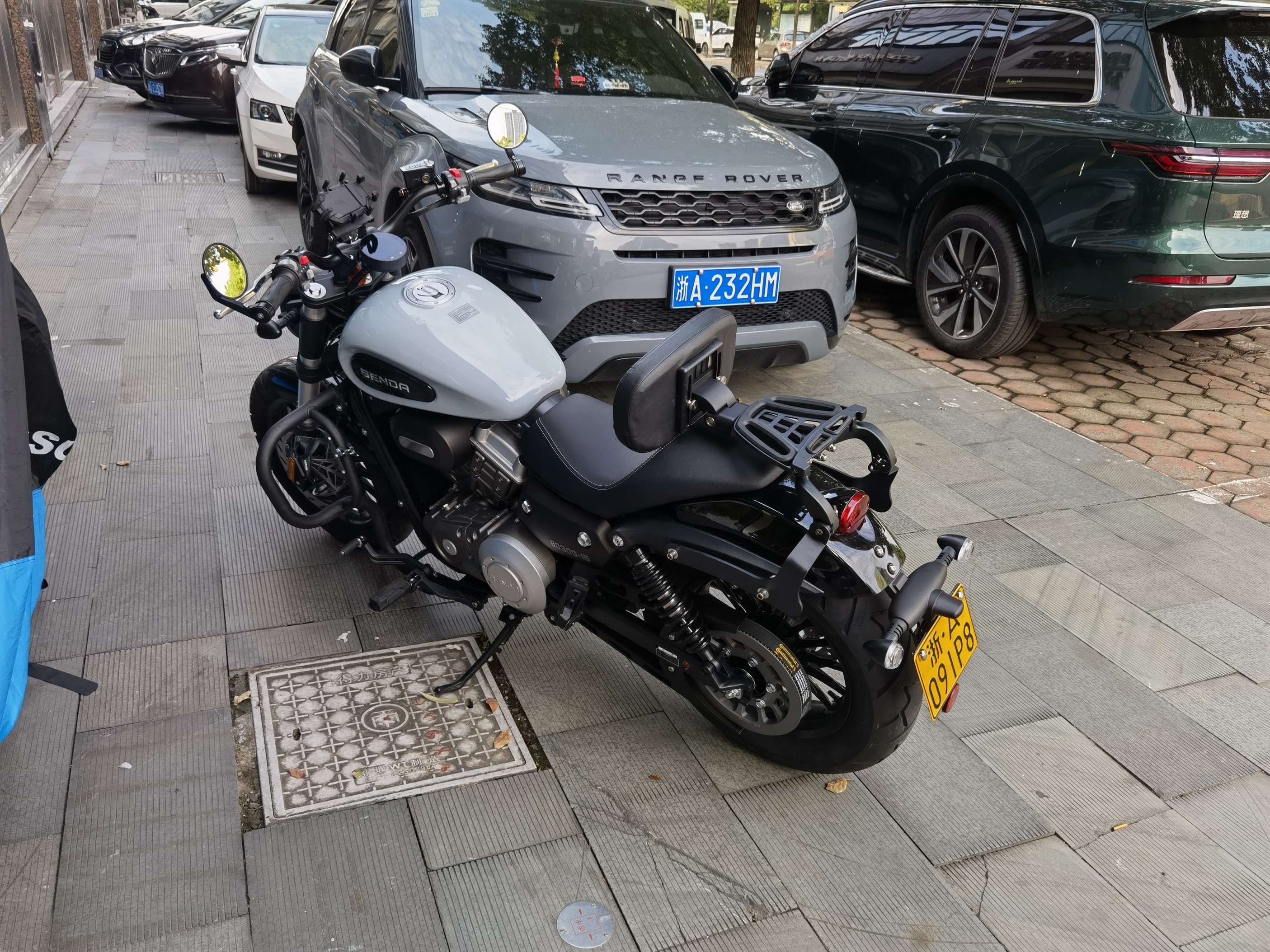 奔达金吉拉300改装车把变径后倾高雁把轻骑大韩GV300S复古高把 - 图2