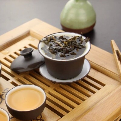 功夫茶具家用茶碗紫砂三才碗茶杯大号陶瓷盖碗套装带盖冲泡茶碗 - 图2