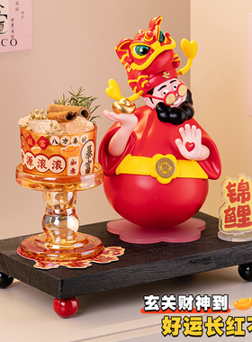 财神爷摆件玄关装饰招财乔迁礼品