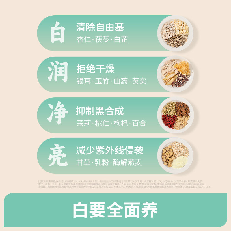 花姐食养杏仁七白饮官方旗舰店南杏仁粉山药茯苓营养早餐代餐冲饮,淘宝优惠券,粉丝福利购,淘宝优惠卷