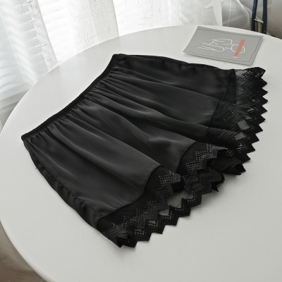 春夏新品甜美舒适睫毛蕾丝绸缎短裤 欧朵妮打底裤