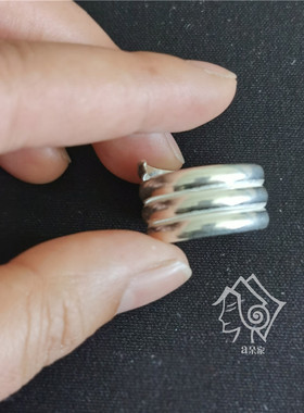 凉山彝族戒指3圈传统流行品包