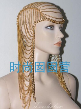 欧美流行头链head chain 多层PUNK头链HE664 外贸演出时装秀热销