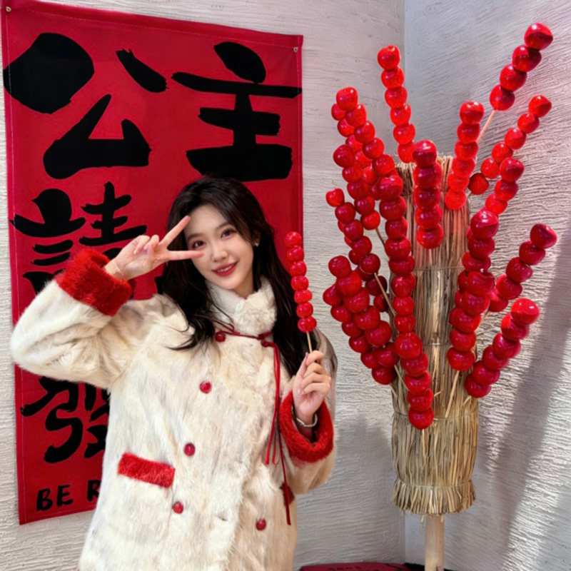 冰糖葫芦仿真摆件稻草新年装饰网红过年门口打卡场景布置拍照道具,淘宝优惠券,粉丝福利购,淘宝优惠卷