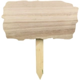 Засаживание цветов и растений пустая маркировка деревянная вилка -В открытой рекламе логотип