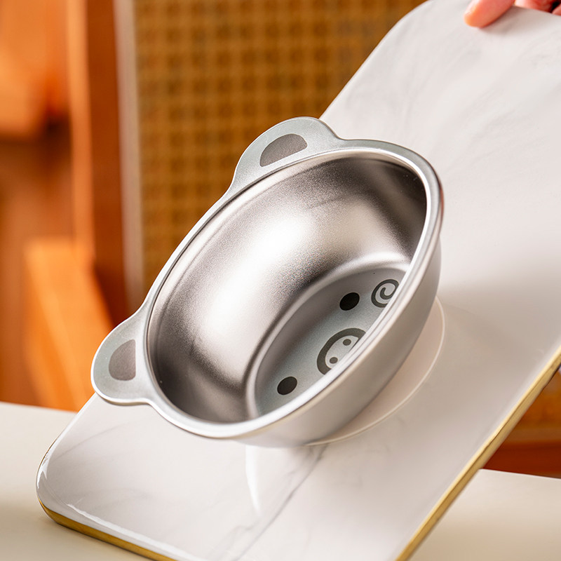 onlycook卡通儿童吸盘碗宝宝辅食碗304不锈钢餐盘婴儿吃饭碗餐具,淘宝优惠券,粉丝福利购,淘宝优惠卷