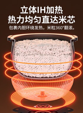 TIGER/虎牌 JPD-A06C迷你小型压力IH土锅涂层电饭煲1-3人1.8L