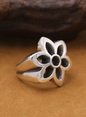 纯银饰品韩版个性S925简约男士