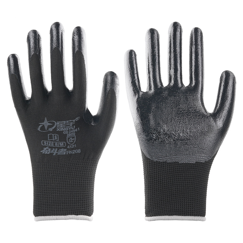 12双包邮星宇红宇N539丁青浸胶劳保手套机械耐磨耐油防护手套N529,淘宝优惠券,粉丝福利购,淘宝优惠卷