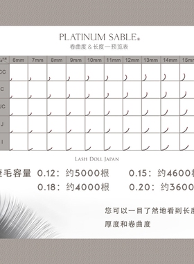 Misseyedor嫁接专用睫毛黑色亚光单根圆毛铂金装自然款