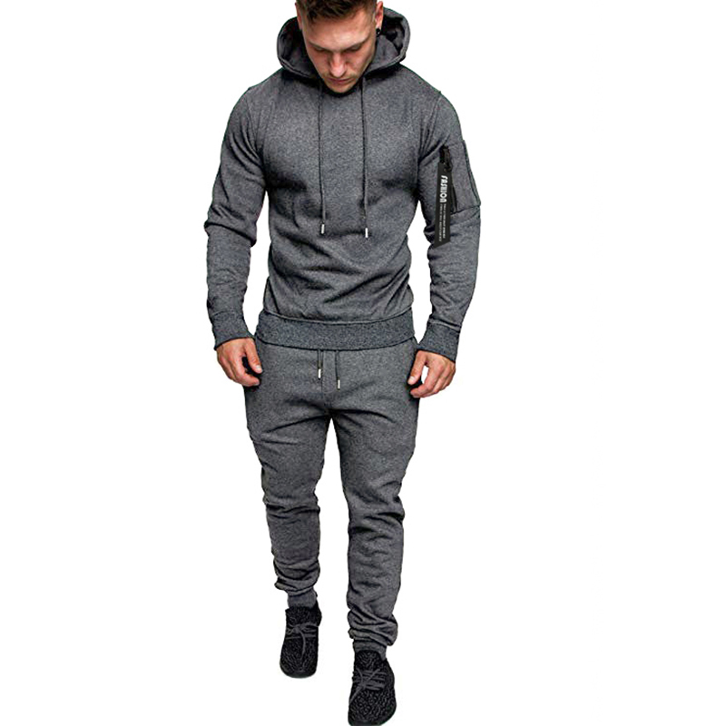 Men's Tracksuit Military Hoodie 2 Pieces Sets Costom Your Lo - 图2