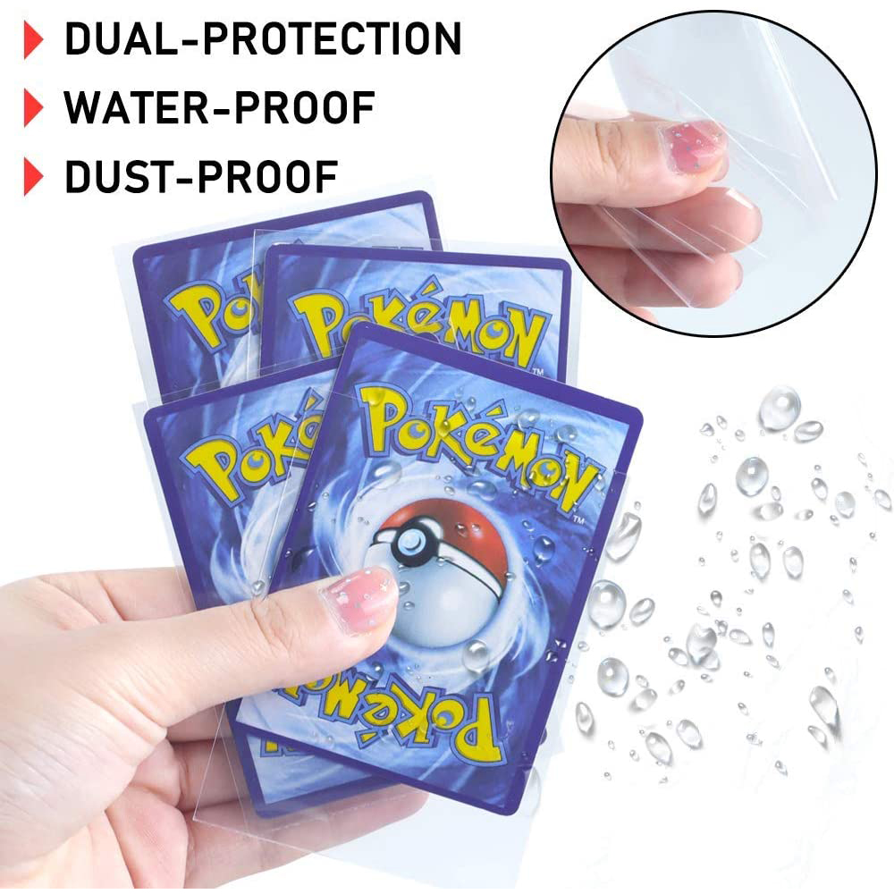 100pcs Transparent Pokemon Card Sleeves Protector Playing Ga-图2