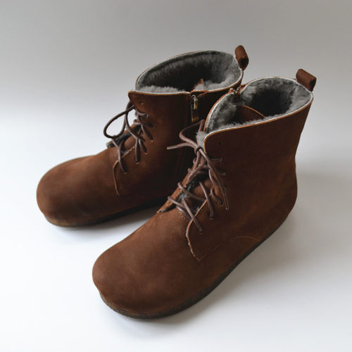 男保暖休闲软底大棉鞋真皮全羊毛纯雪地靴子柔软复古日系森系外贸 - 图2