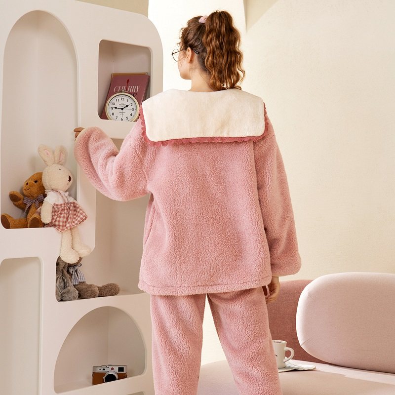 芬腾【速暖绒】秋冬季甜美北极绒睡衣 芬腾梦游仙境睡衣/家居服套装