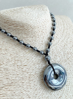 首饰真品太赫兹女款毛衣平安扣