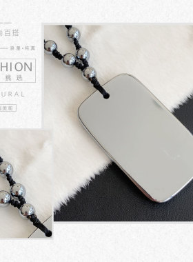 太赫兹方形无事牌吊坠