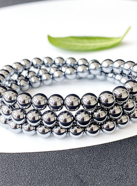 真品太赫兹石三圈手链