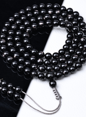 收藏级天然埃及金运石108颗念珠