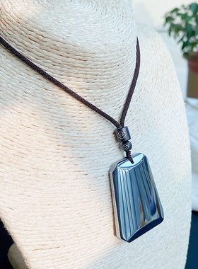 太赫兹无事牌吊坠几何梯形矿石