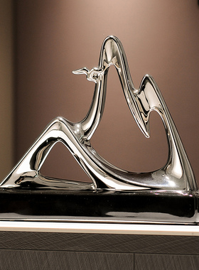 金山银山招财轻奢创意摆件乔迁新家居客厅电视柜酒柜装饰高端大气