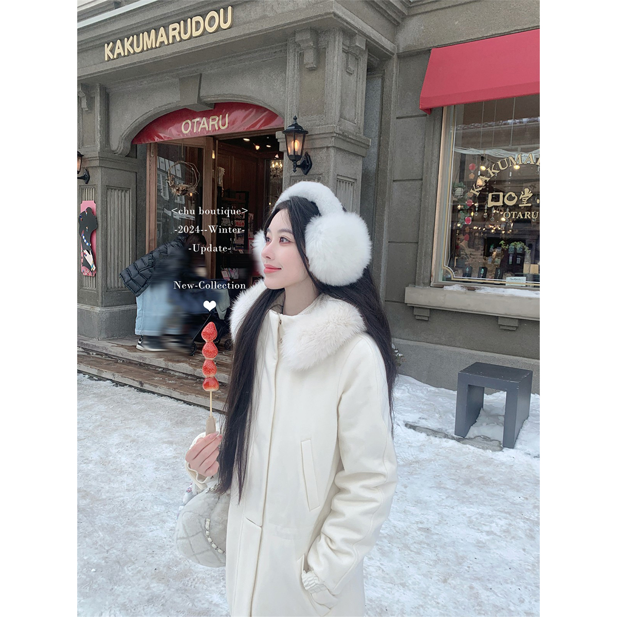 CHU小初/lp雪服！人气返场&新增粉色 面料毛领全定染 重工外套 - 图3