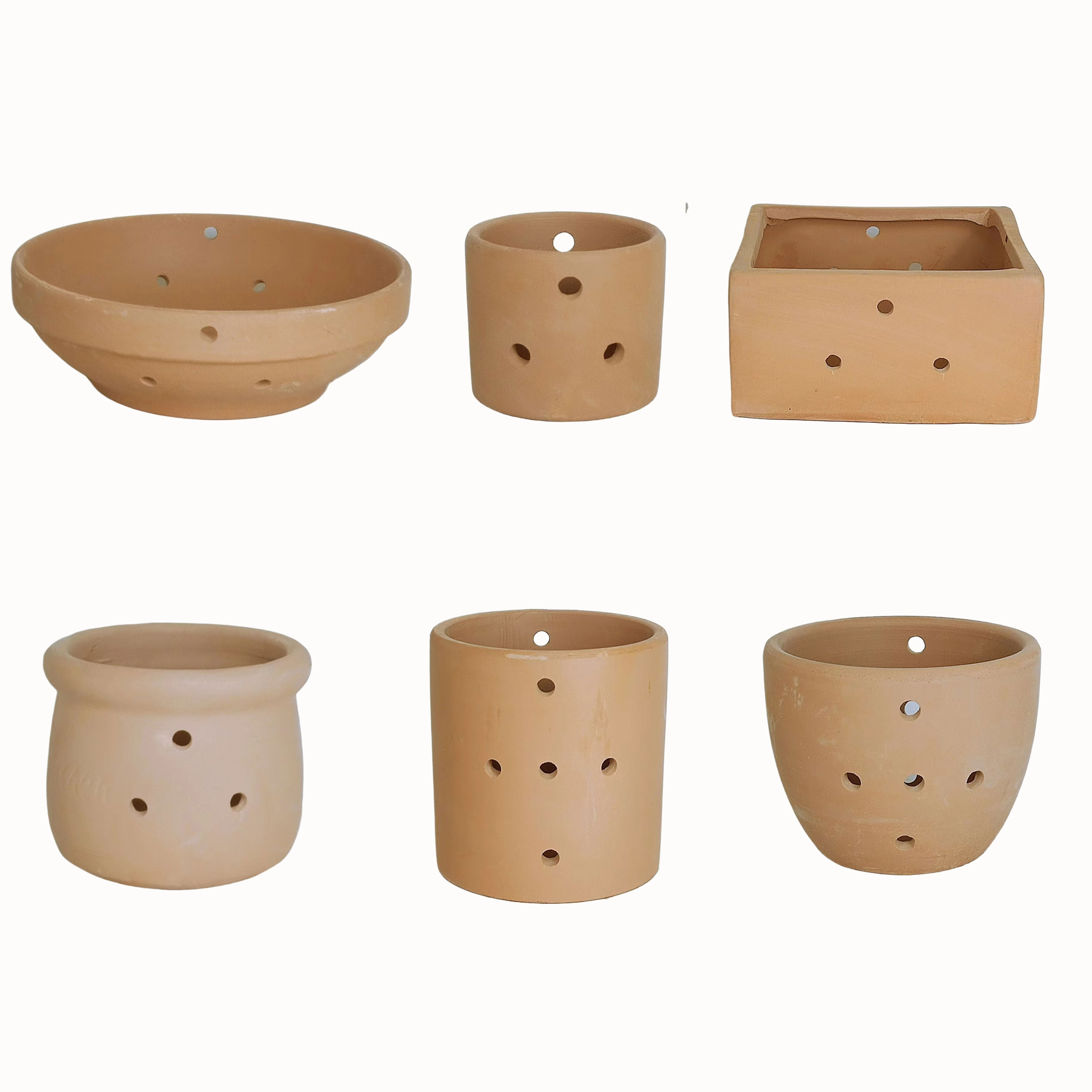 新款红陶挂盆多孔花盆蝴蝶兰花专用透气盆鱼缸造景海葵奶嘴躲避窝,淘宝优惠券,粉丝福利购,淘宝优惠卷