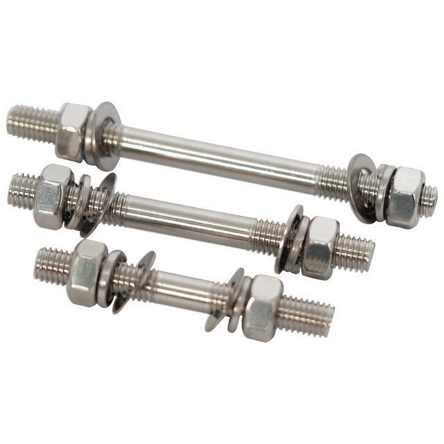 Stainless Steel 304 Double-Head Bolt Nut Set