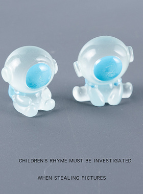 仿真迷你可爱太空人摆件模型公仔桌面小摆件儿童小礼物手办