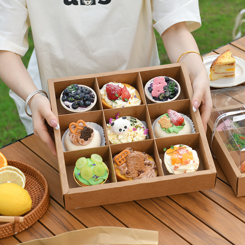 九宫格水果包装盒果切盒野餐拼盘打包盒9宫格分格盒子一次性,淘宝优惠券,粉丝福利购,淘宝优惠卷