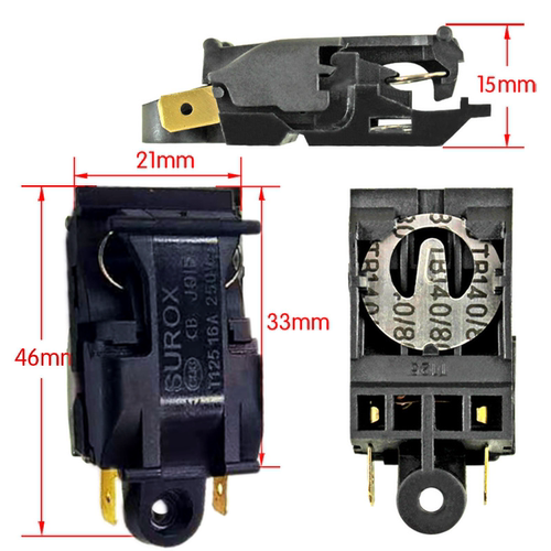 电热水壶开关温控开关蒸汽开关快速壶开关 250V尺寸一样通用 - 图0