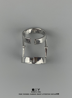 朋克金属指环手指关节骨节戒指潮