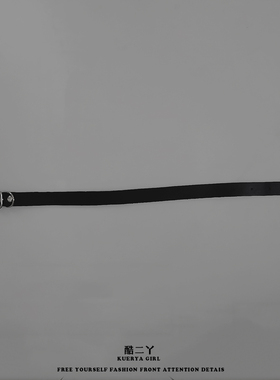 皮带项链朋克女款脖圈黑色项圈