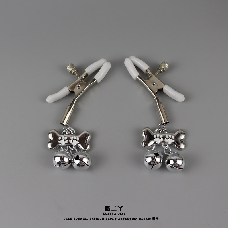 可爱骨头铃铛小狗夹子乳贴装饰情侣睡衣内衣配饰可调节松紧,淘宝优惠券,粉丝福利购,淘宝优惠卷