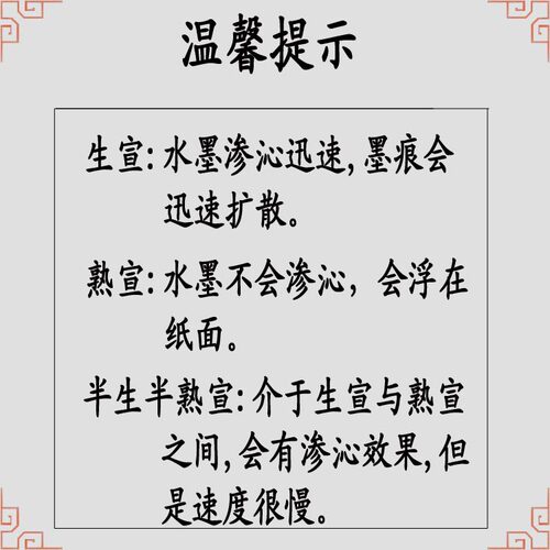 生宣 半生熟 熟宣宣纸四尺六尺洒金仿古国画彩色五彩书法剪纸 - 图3