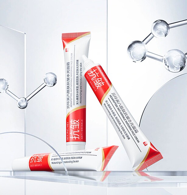 Photographed and sent 3 tubes of Bei Lingmei Six Peptide Anti-Wrinkle Hydrating Cream 20g Moisturizing Anti-Wrinkle Cream AB