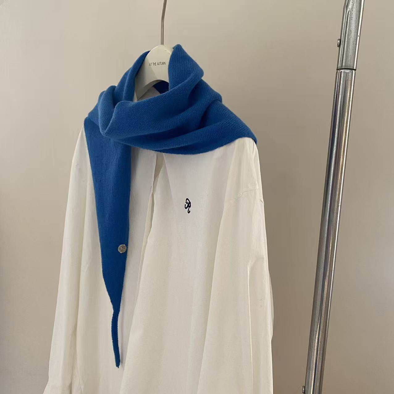 100%纯羊毛针织三角巾披肩女秋冬保暖护颈围脖多功能百搭小围巾潮,淘宝优惠券,粉丝福利购,淘宝优惠卷